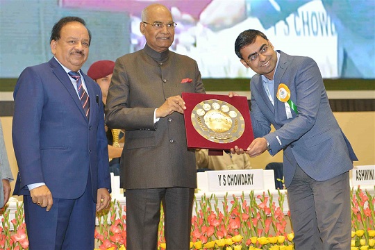 The President of India, Shri Ram Nath Kovind dedicating the two CSIR Technologies at the conclusion of Platinum Jubilee Year celebration of the Council of Scientific & Industrial Research (CSIR) in New Delhi on September 26, 2017.